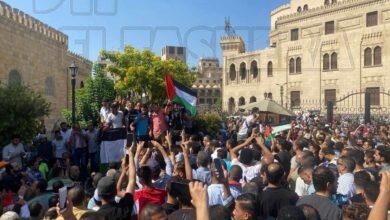 مظاهرات حاشدة في مصر دعما لفلسطين ورفضا لتهجير سكان غزة