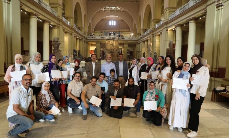 ورشة تعليمية عن الكتابة المسمارية في المتحف المصري بالتحرير