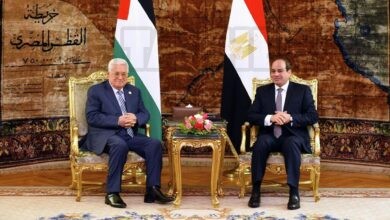 عباس يبحث مع السيسي منع تهجير الشعب الفلسطيني من أرضه والوقف الفوري لحرب الإبادة الجماعية